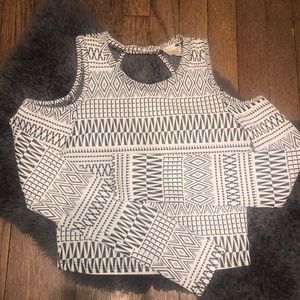 LA Hearts cropped shirt